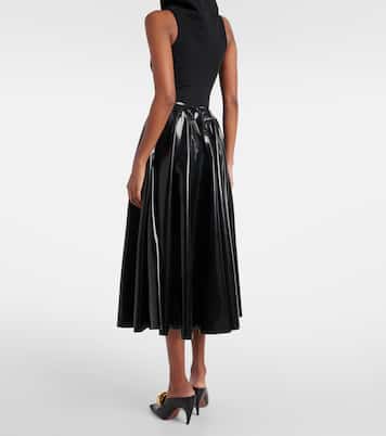 Falda midi de látex | Alaïa