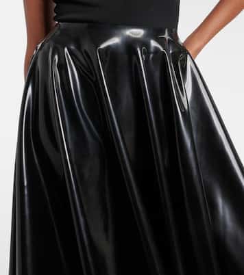 Falda midi de látex | Alaïa