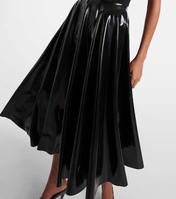 Falda midi de látex | Alaïa
