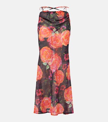 Pareo in chiffon con stampa floreale | Bananhot