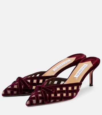 Mules Romance 65 in velluto | Aquazzura