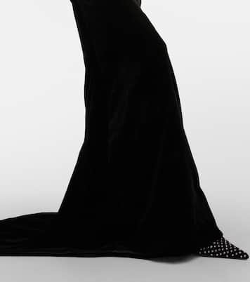 Robe longue en velours | Alessandra Rich