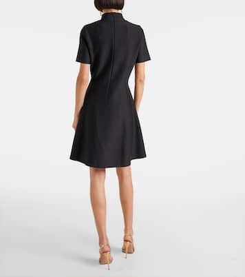 Vestido corto de mezcla de lana | Oscar de la Renta