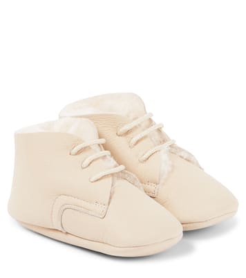 Bebé - botines de piel con borrego | PèPè