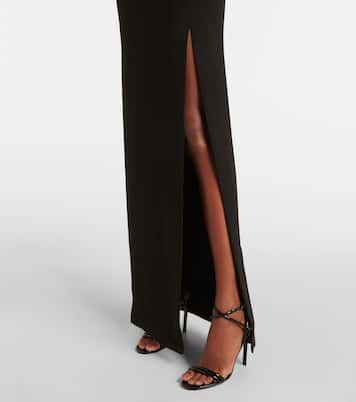 Vestido largo Alexis con satén | Solace London