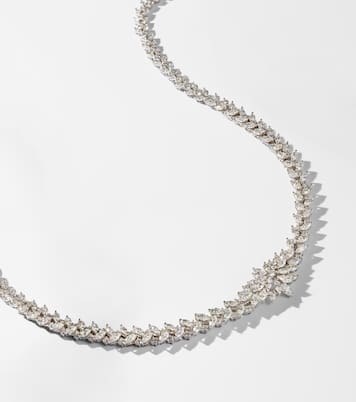 Choker Y-Couture in oro bianco 18kt con diamanti | Yeprem