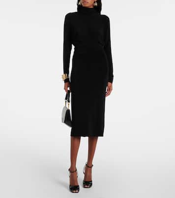 Abito midi con ruches | Saint Laurent