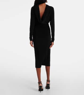 Abito midi con ruches | Saint Laurent