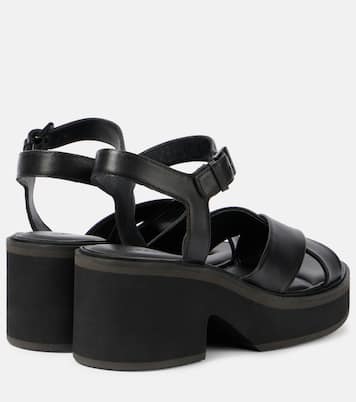 Charline leather platform sandals | Clergerie