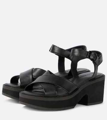 Charline leather platform sandals | Clergerie