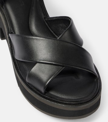 Charline leather platform sandals | Clergerie