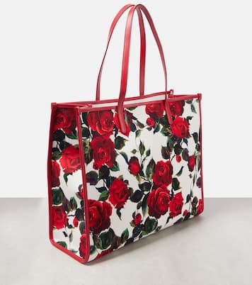 Shopper Large in canvas con pelle | Dolce&Gabbana
