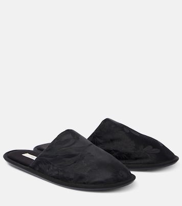 Slippers Frances in jacquard floreale | The Row