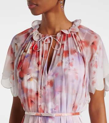 Robe midi Crush à fleurs | Zimmermann