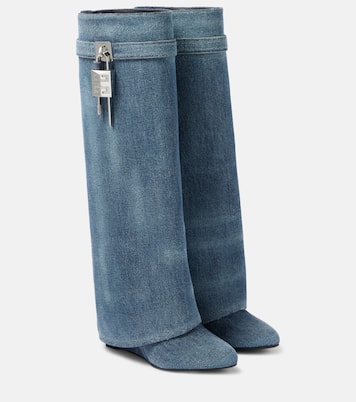 Bottes Shark Lock 90 en jean | Givenchy
