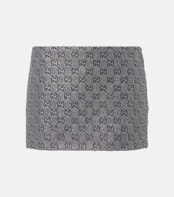 Minigonna GG con lamé | Gucci