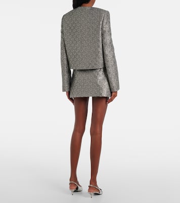 Minigonna GG con lamé | Gucci
