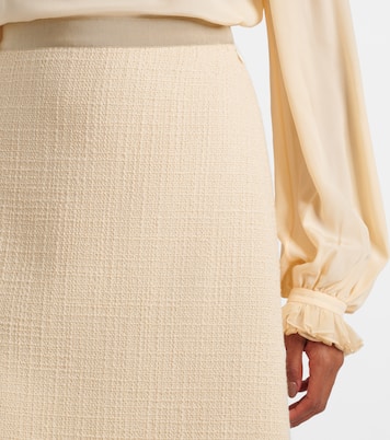 Gonna midi Mossi in tweed di misto lana | Valentino