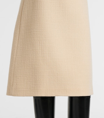 Gonna midi Mossi in tweed di misto lana | Valentino