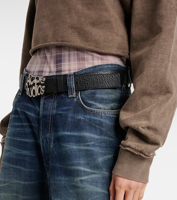 Felpa cropped in jersey di cotone | Acne Studios