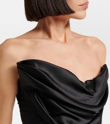 Corsetto in raso di misto seta | Magda Butrym