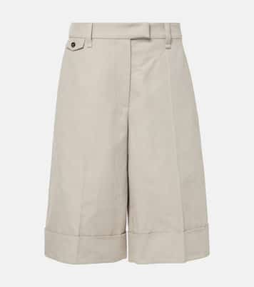 Bermuda en coton et lin | Brunello Cucinelli