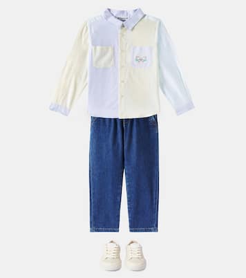 Camicia Erven in cotone color-block | Bonpoint