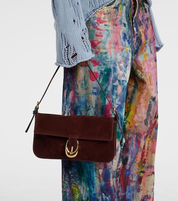 Borsa a spalla Harlow in suede | Staud