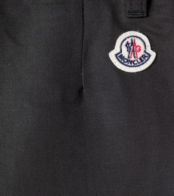 Shorts in gabardine di cotone e lino | Moncler Enfant