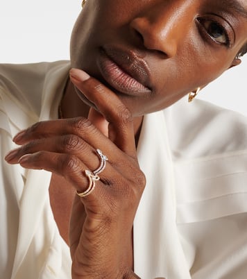 18kt gold pinky ring with diamonds  | Shay Jewelry