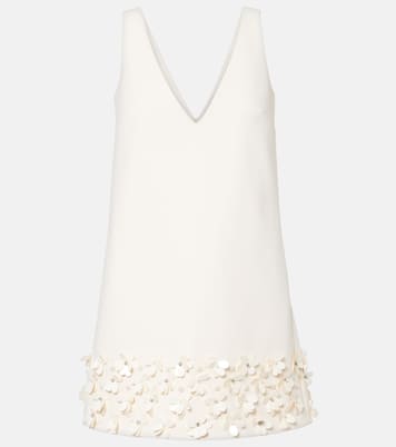 Bridal sequined crêpe minidress | Self-Portrait