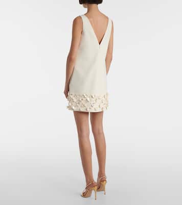 Bridal sequined crêpe minidress | Self-Portrait
