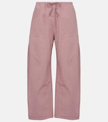 Pantaloni cropped Kyoto a gamba larga in cotone | Leset