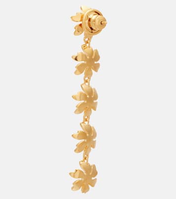 Floral enamel drop earrings | Oscar de la Renta