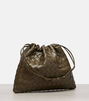 Dustbag Intrecciato Small leather clutch | Bottega Veneta