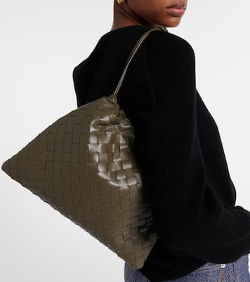 Dustbag Intrecciato Small leather clutch | Bottega Veneta