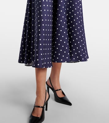Polka-dot silk twill midi dress | Rodarte