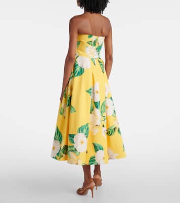 Lynn floral cotton midi dress | Leo Lin