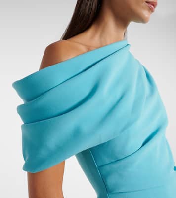 Maite caped crêpe midi dress | Roksanda