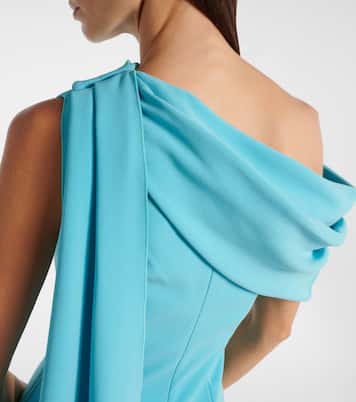 Maite caped crêpe midi dress | Roksanda