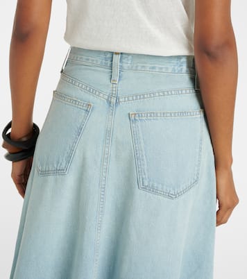Odin mid-rise denim maxi skirt | Agolde