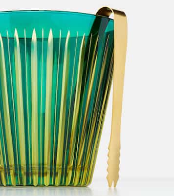 Prism ice bucket and tongs set | L'Objet