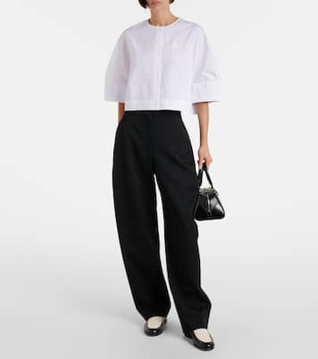 Cropped-Hemd aus Baumwollpopeline | Givenchy