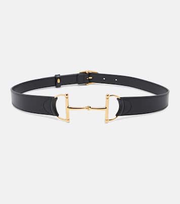 Horsebit leather belt | Gucci