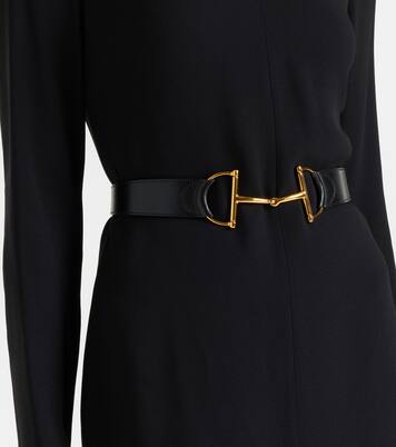 Horsebit leather belt | Gucci