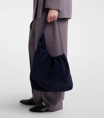 Sac Demi Lune Cloud en daim | Aesther Ekme