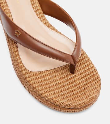 Sandalias con plataforma Tahiti de piel | Gianvito Rossi