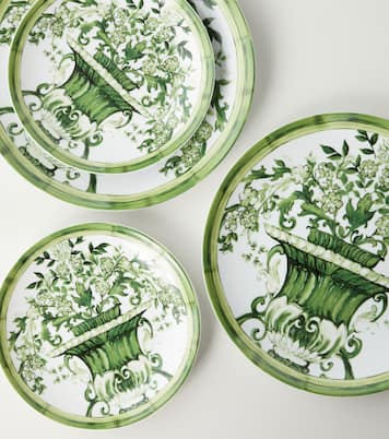 Verde Maiolica set of 2 dinner plates | Dolce&Gabbana Casa