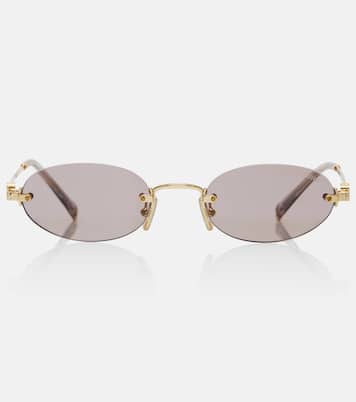 Logo oval sunglasses | Miu Miu