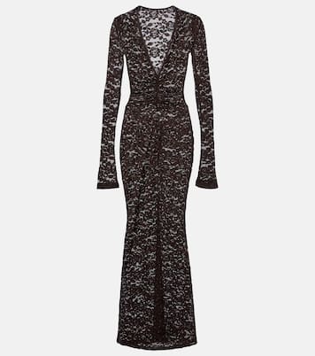 Robe longue Tyler en dentelle à fleurs | Bananhot